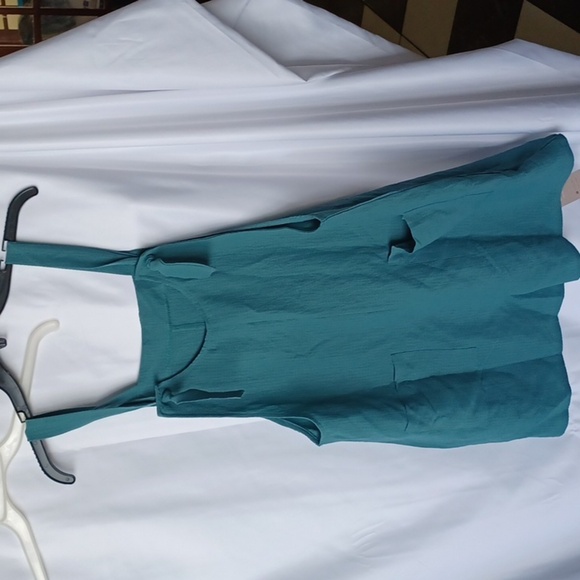 Emery Rose Green Jumper Overall Shorts Size Large - Picture 1 of 6